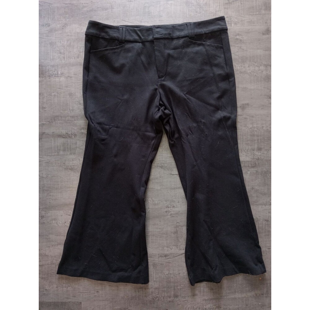 Torrid Studio Black A-Line Flare Ponte Trouser Size 24R